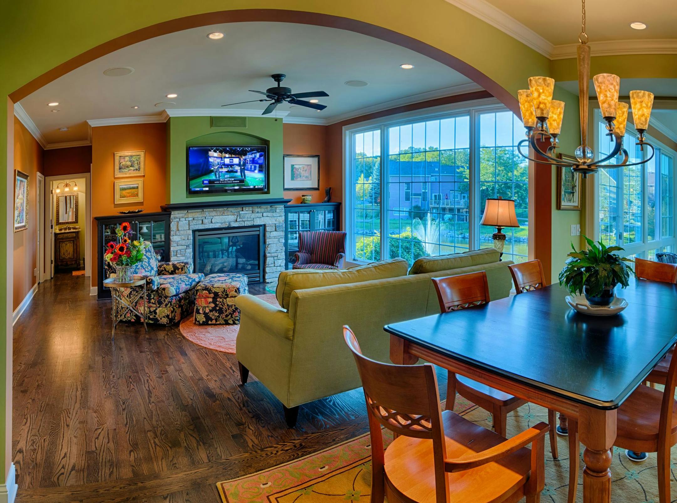 Adding color and making the most of views were among the priorities for Loren and Kristen Heeringa in remodeling their longtime Eden Prairie home.