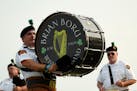 Musicians with the Brian Boru Irish Pipe Band performed during the 39th annual Irish Fair of Minnesota Friday. ] ANTHONY SOUFFLE &#x2022; anthony.souf