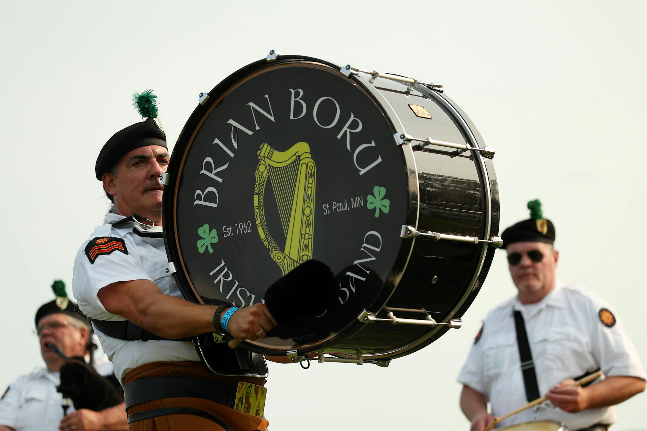 Musicians with the Brian Boru Irish Pipe Band performed during the 39th annual Irish Fair of Minnesota Friday. ] ANTHONY SOUFFLE • anthony.souffle@startribune.com Patrons took part in the 39th annual Irish Fair of Minnesota Friday, Aug. 10, 2018 in St. Paul, Minn. Great Irish music all weekend by dozens of local and international Irish and Celtic acts. A dozen local Irish Dance schools performed in the Dance Tent.
