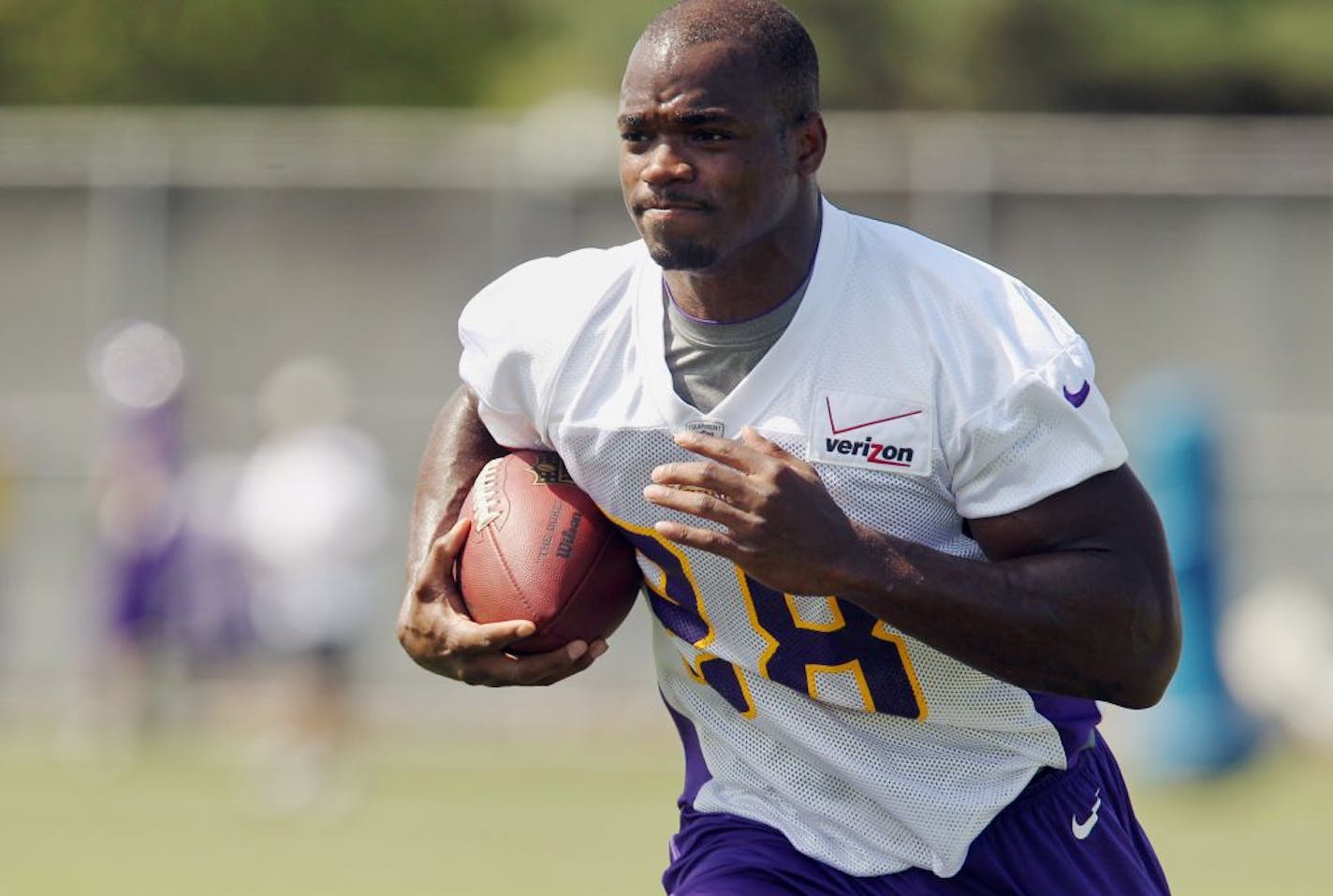 Vikings running back Adrian Peterson