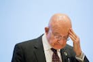 James Clapper, the Director of National Intelligence, speaks at the International Conference on Cyber Security at Fordham University, Wednesday, Jan. 