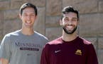 Gopher seniors Mitch Hechsel, left, and Nate Roese are both in the 800 in the NCAA meet.