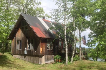 Steve Peterson of Minneapolis bought a lot on Lake O'Brien in 1968. "I built the cabin in a series of weekends the next summer, and have been tinkerin