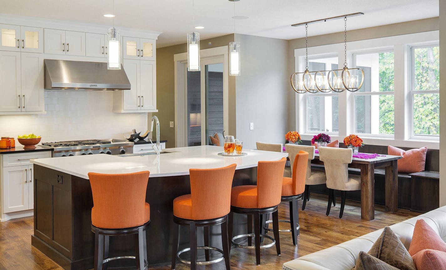 Kitchen in a Parade home by Swanson Homes