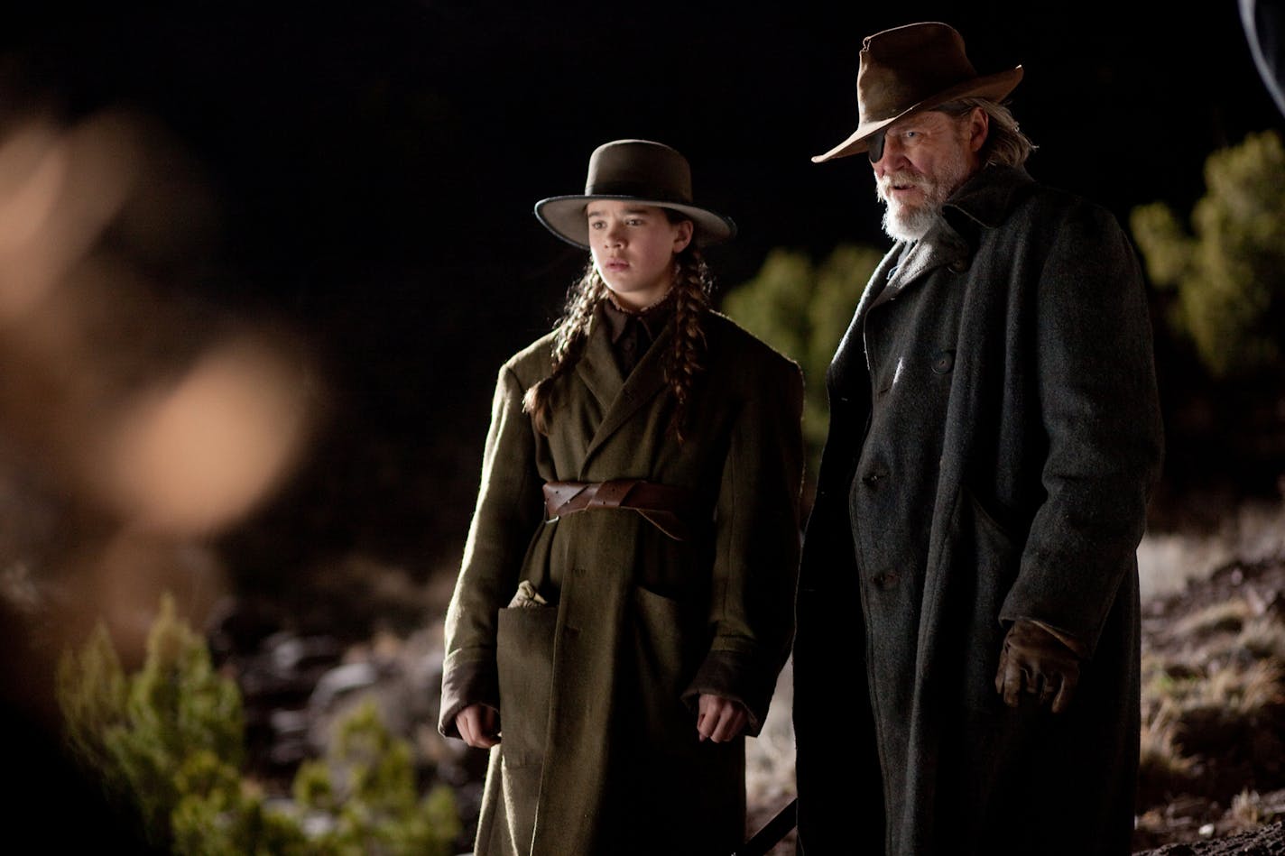 In this film publicity image released by Paramount Pictures, Hailee Steinfeld , left, and Jeff Bridges are shown in a scene from, "True Grit." (AP Photo/Paramount Pictures, Lorey Sebastian)