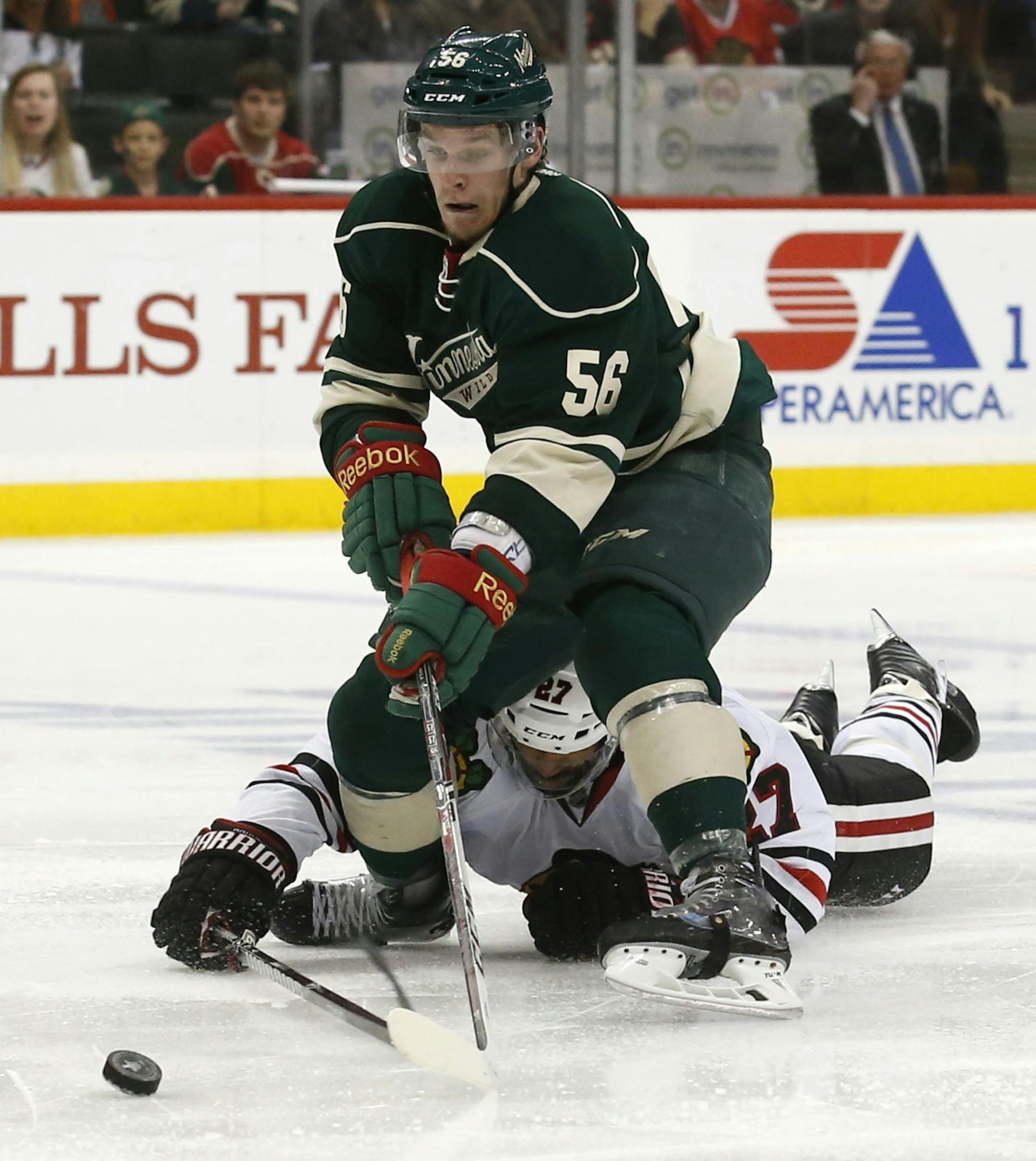 Minnesota Wild left wing Erik Haula