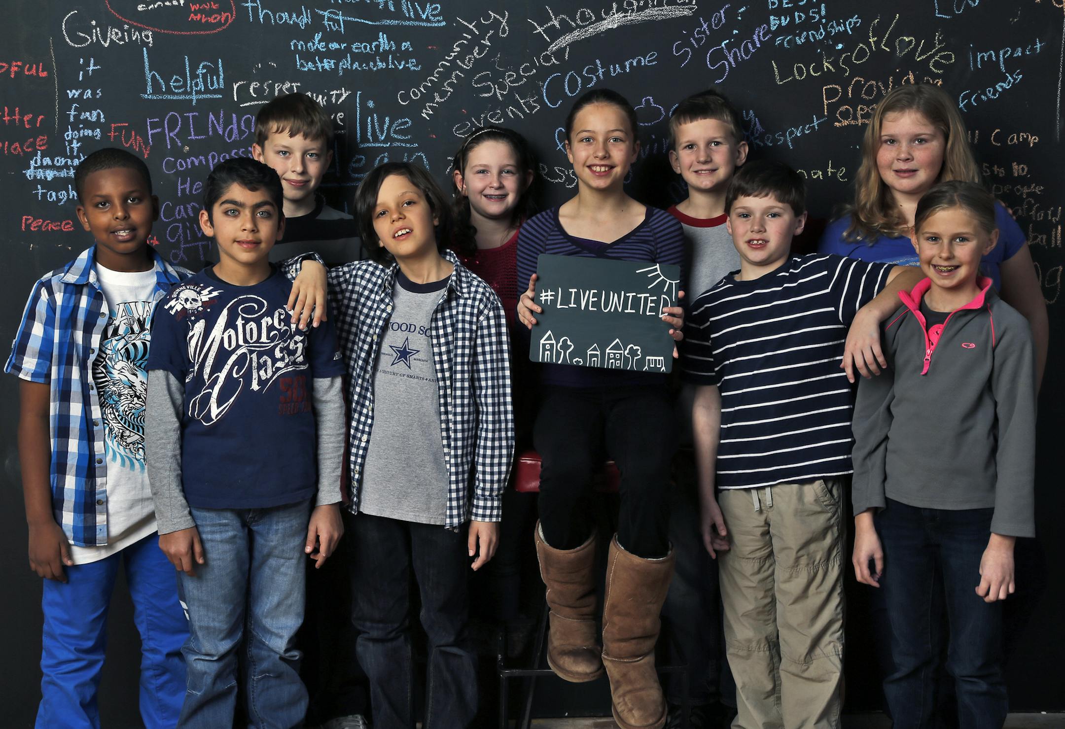Winners of the 2013 Unted Way essay contest. (MARLIN LEVISON/STARTRIBUNE(mlevison@startribune.com)