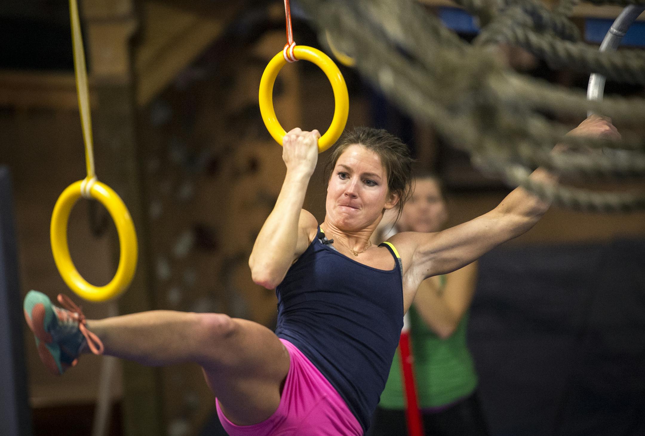 Jennifer "Minneninja" Tavernier took on an obstacle course at Ninjas United in Buffalo, Minn.