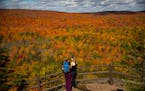 Oberg Mountain on Minnesota's North Shore offers an infinite expanse of fall color in Superior National Forest.