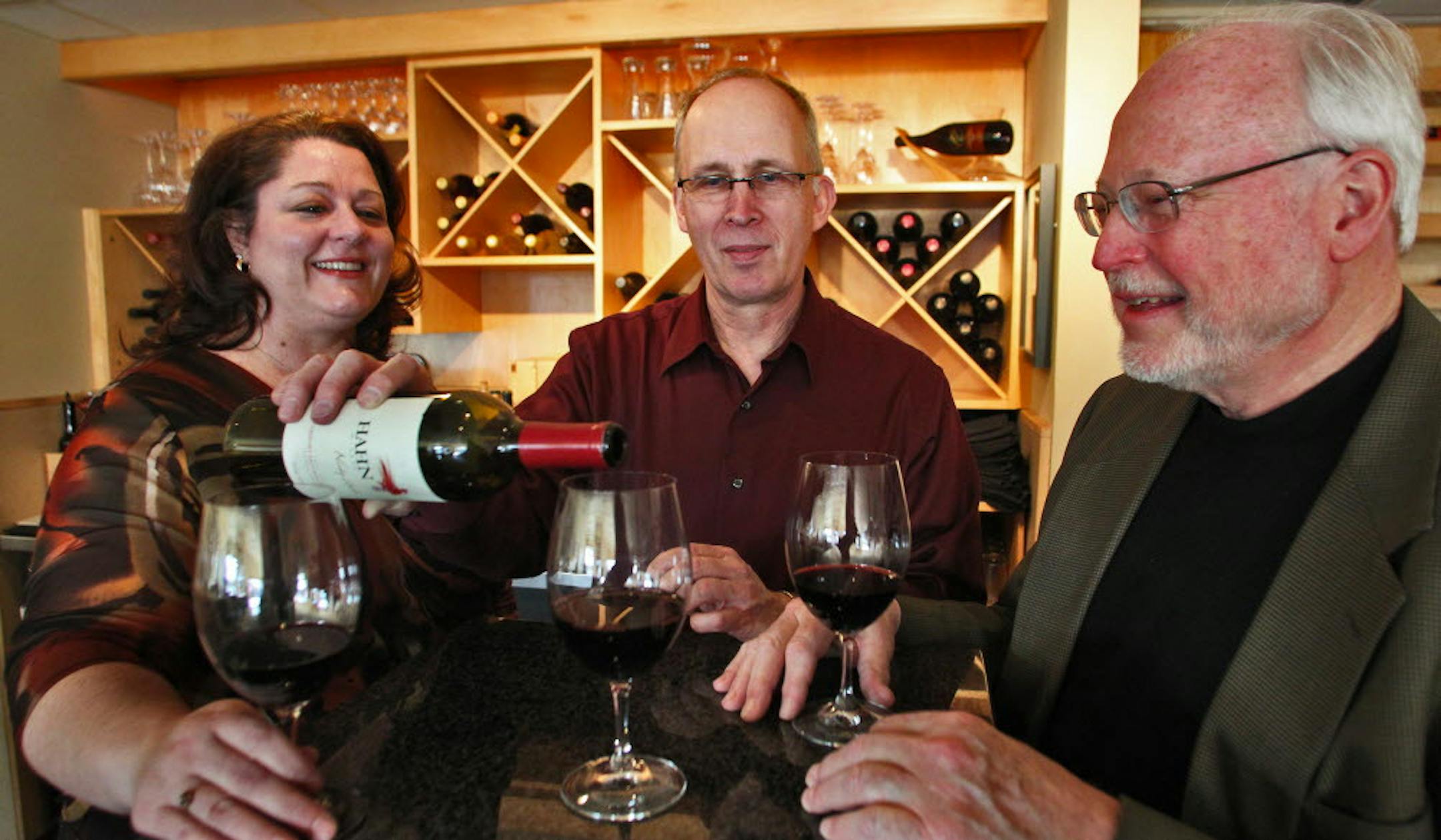 Sixty-something entrepreneur Bill Veeneman sampled a White Bear Lake client's wares in 2012.