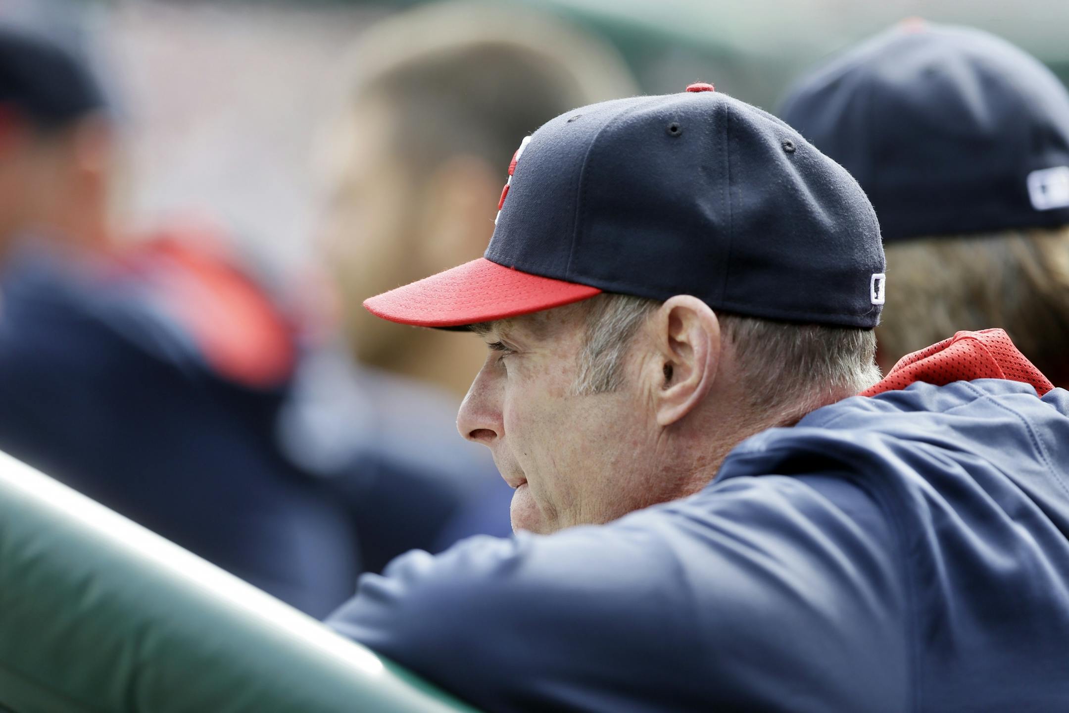 Minnesota Twins manager Paul Molitor is seen in the dugout during an opening day baseball game against the Detroit Tigers in Detroit, Monday, April 6, 2015.