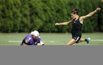 U.S. women's soccer national team star Carli Lloyd nailed a 55-yard field goal in August during a joint NFL practice with the Ravens and Eagles, which
