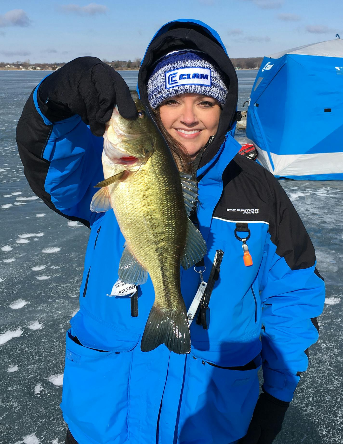 Erin Murray of St. Anthony on Lake Minnewaska a few weeks ago on a Women Anglers of Minnesota outing.