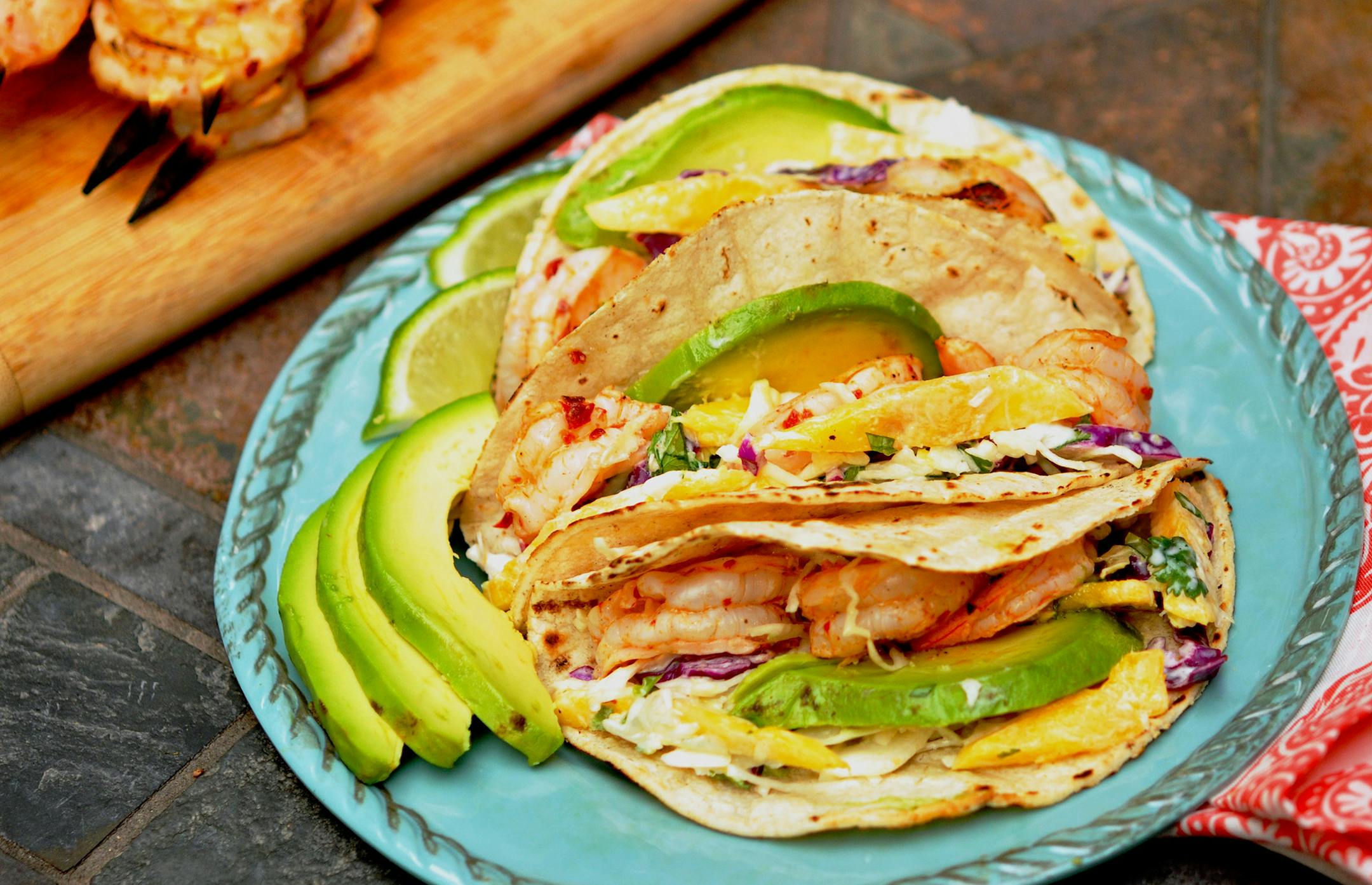 Shrimp tacos. By Meredith Deed, Special to the Star Tribune