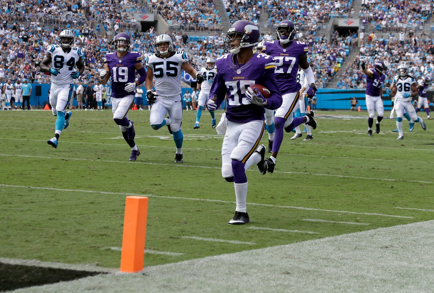 Marcus Sherels (35) has outrun training camp challenges in the past. Can he do it again?