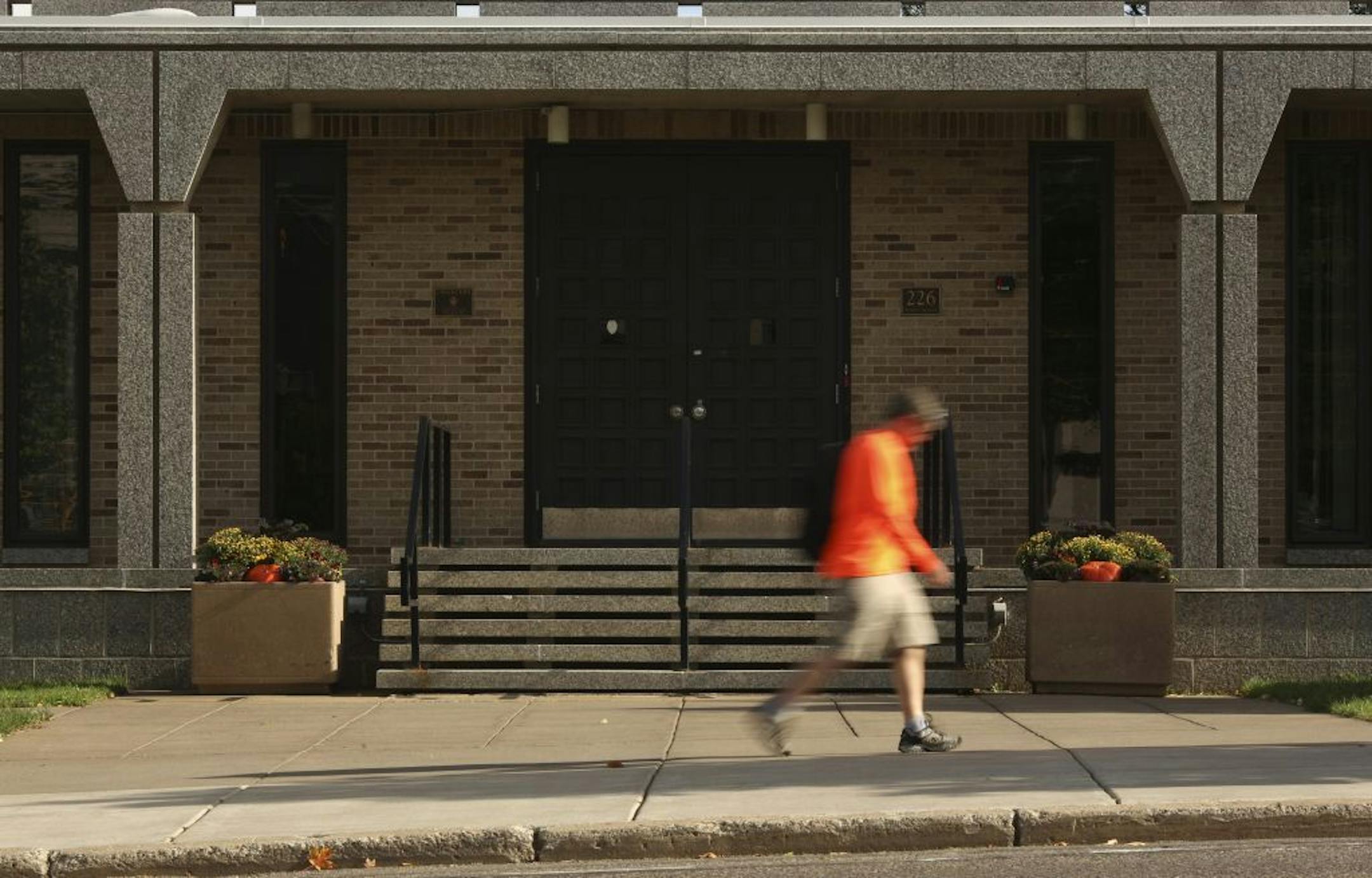 St. Paul Police spokesman Howie Padilla held a news conference on Tuesday afternoon, October 8, 2013 at police headquarters to announce that an earlier investigation of possession of child pornography found on a computer at the Chancery of the Archdiocese of St. Paul and Minneapolis was being reopened. An exterior of the Chancery office Tuesday afternoon where pornography was allegedly found on a computer.