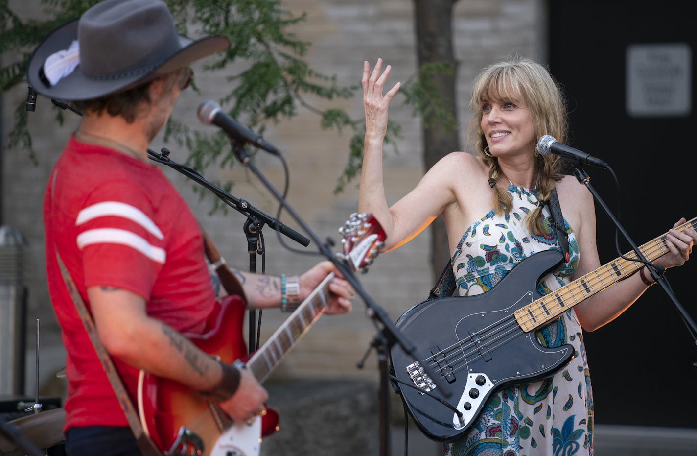 Barb Brynstad with Adam Levy of Turn Turn Turn performed at Icehouse in Minneapolis last weekend after weighing safe gig options.