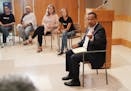 Minnesota Attorney General Keith Ellison met with Chaska residents at a discussion hosted by anti-racist community group Residents Organizing Against 
