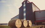 The Templeton Rye distillery building, opened in 2018 in Templeton, Iowa, was designed to resemble a grain elevator.