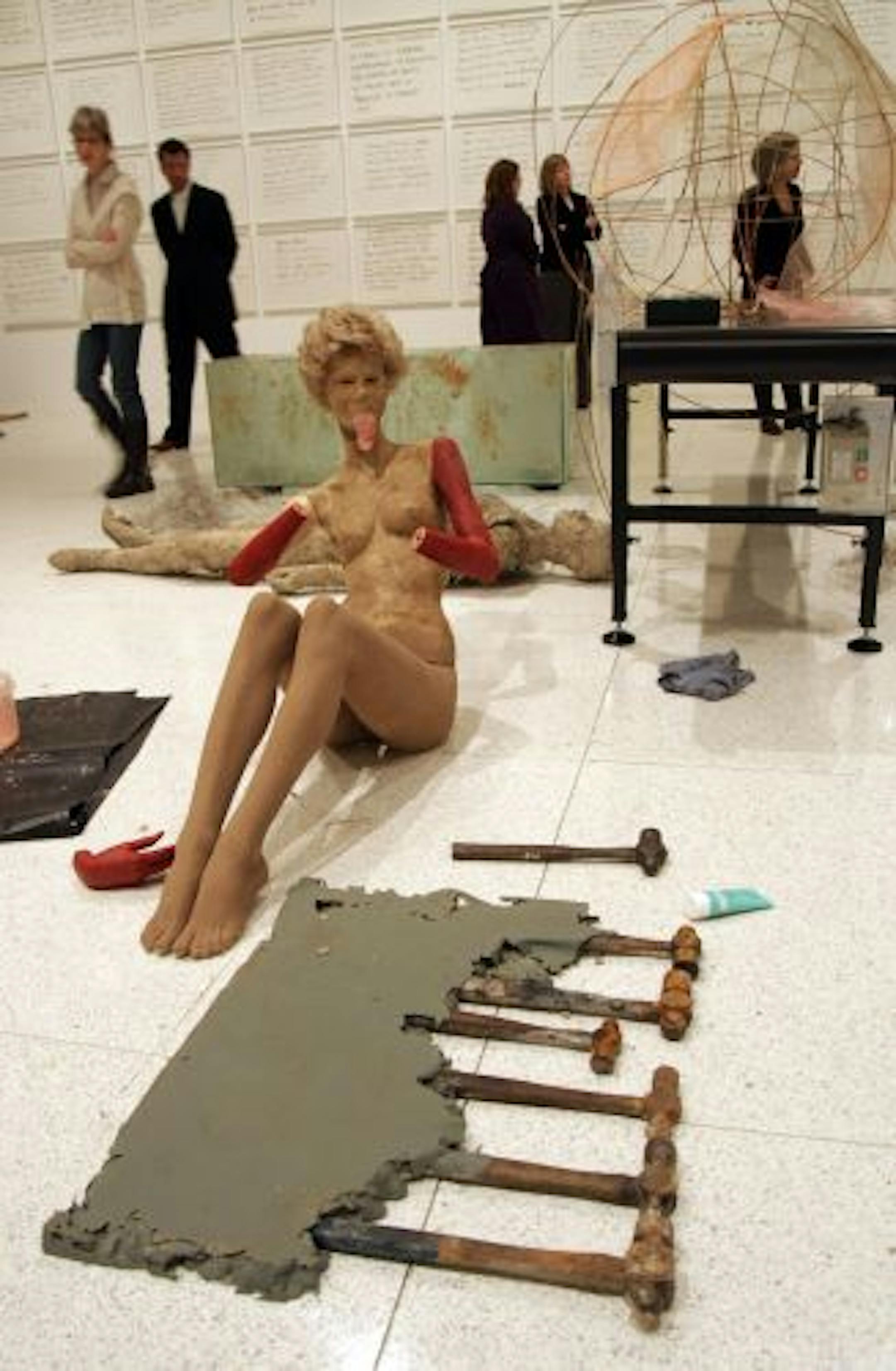 Work by artist Cathy Wilkes