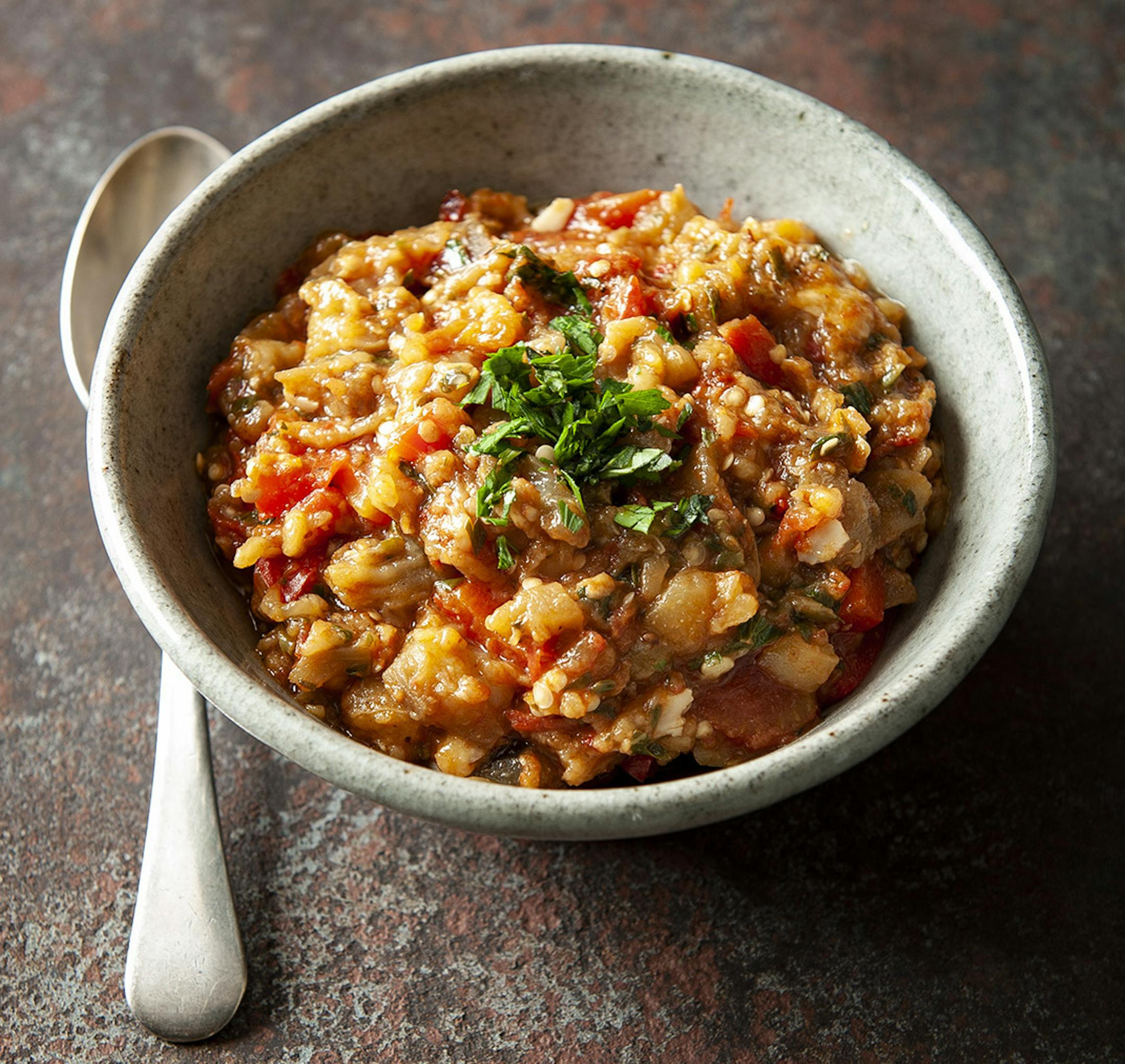 Moroccan Eggplant Zaalouk.