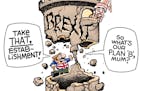 Sack cartoon: How things are going in Britain