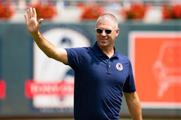 Joe Mauer made an appearance at Target Field last season during Jim Kaat’s number retirement ceremony.