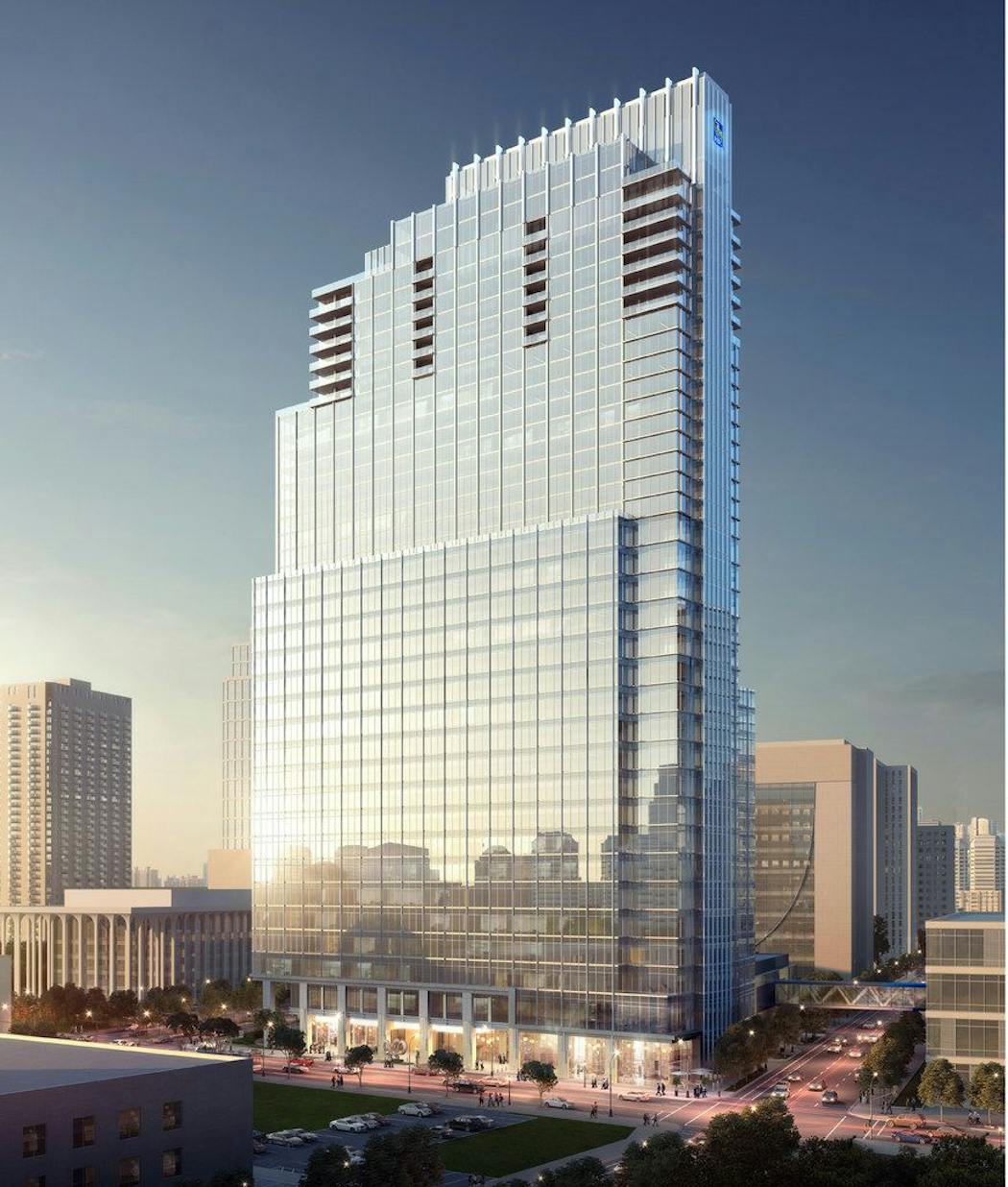 An earlier rendering of the tower, dated 2019.
