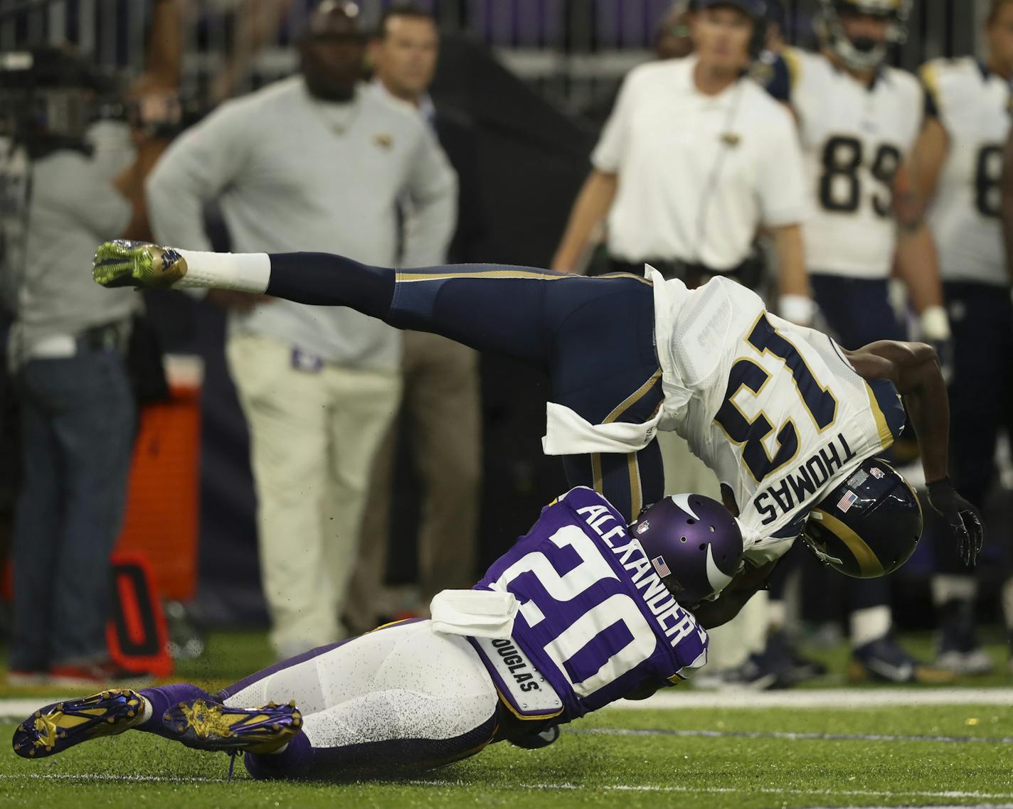 Vikings cornerback Mackensie Alexander (20)