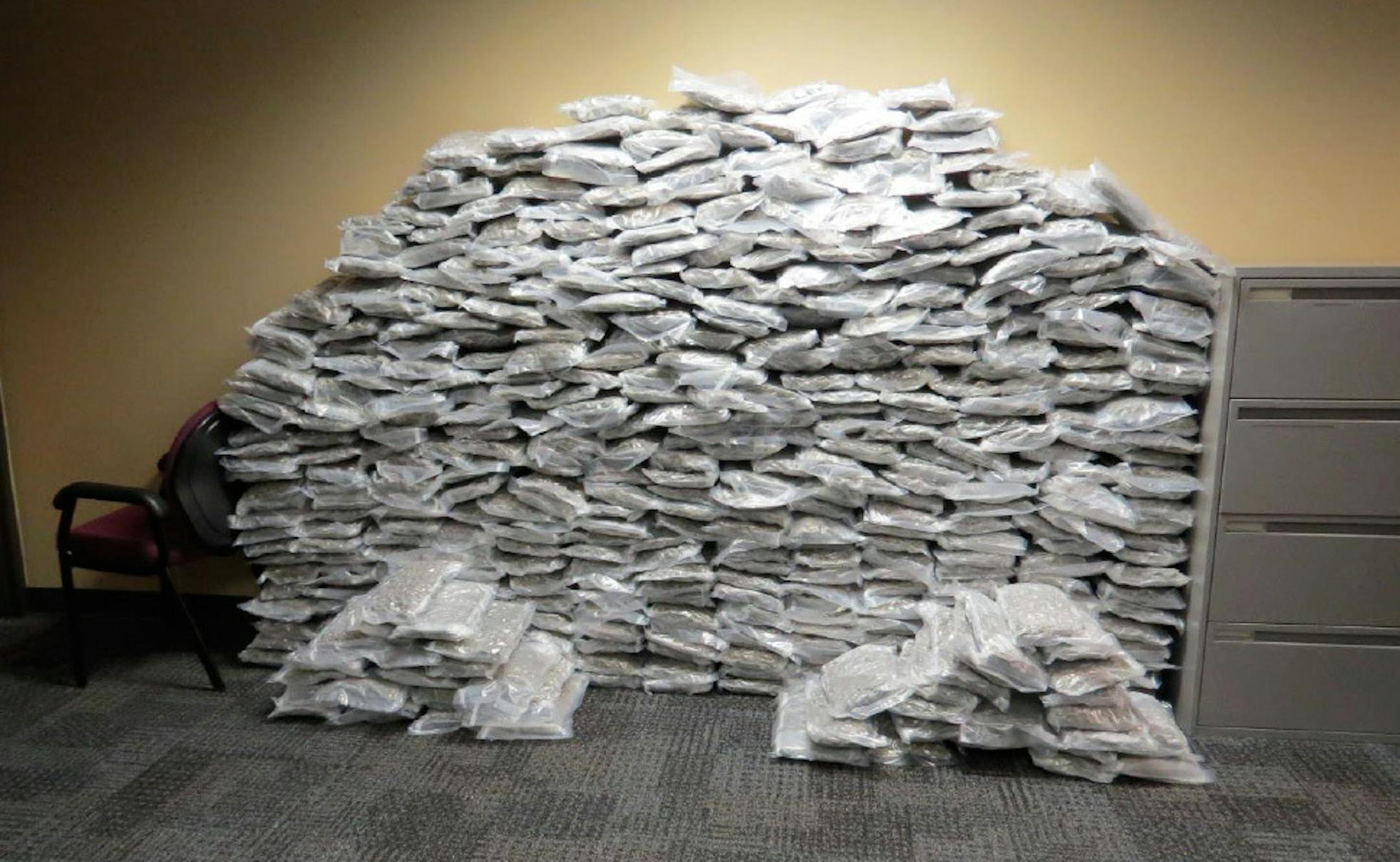 A Minnesota State Trooper made a traffic stop in western Minnesota and uncovered $1.75 million in high-grade marijuana that led to the arrest of three St. Paul men.