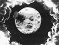 A scene from Georges M&#xc8;li&#xcb;s&#xed; &#xec;Le Voyage dans la Lune.&#xee;