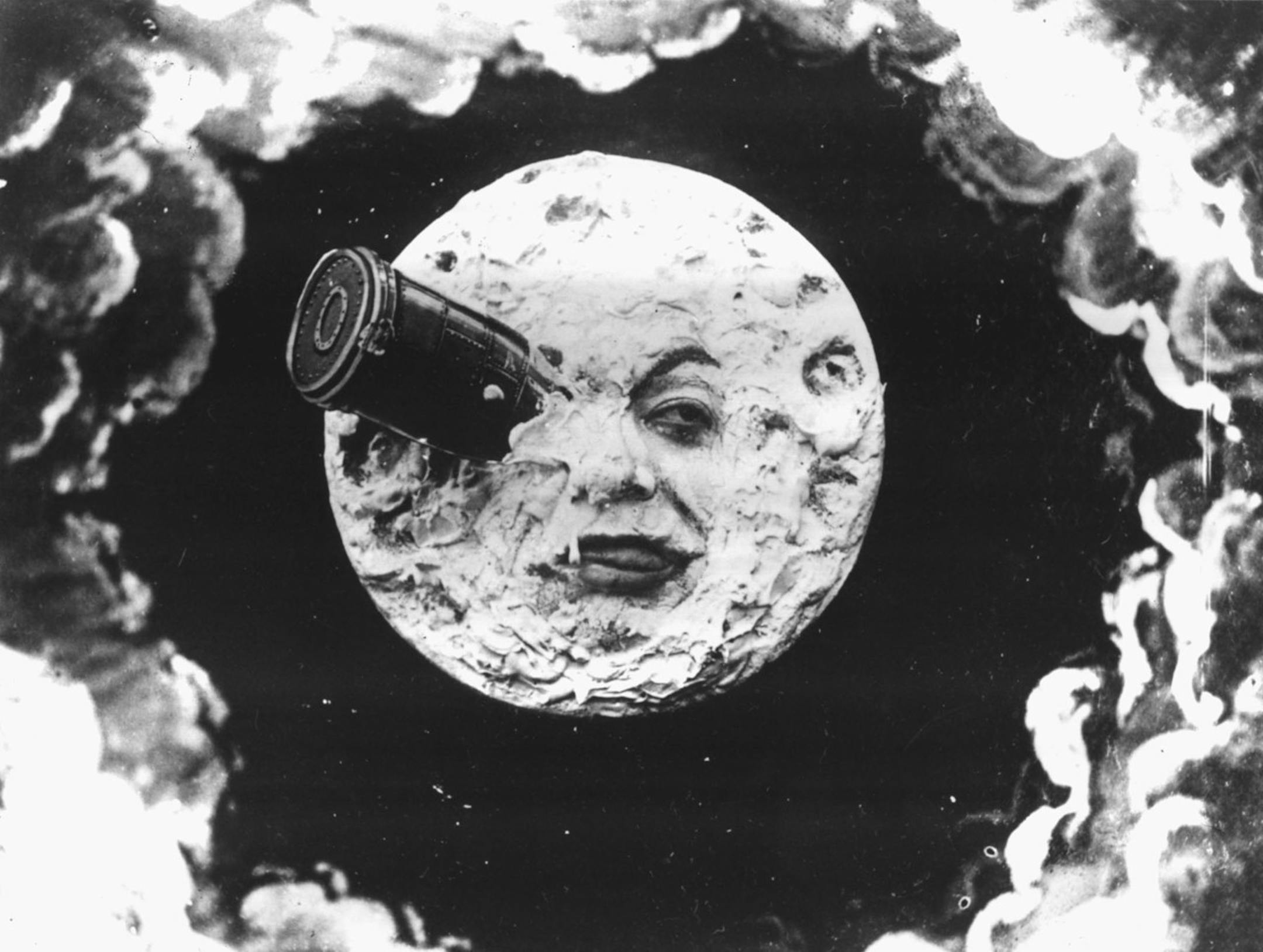 A scene from Georges MÈliËsí ìLe Voyage dans la Lune.î