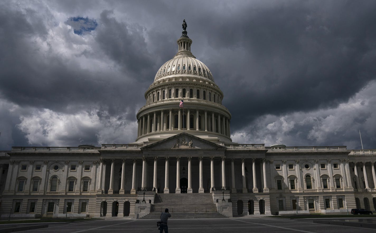 The United States Capitol building in Washington DC, on Thursday, April 9, 2020. With help from Congress uncertain, the Federal Reserve on Thursday took action on its own round of emergency measures to help the economy in the wake of the coronavirus pandemic. (Anna Moneymaker/The New York Times)