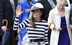 FILE- Tara Palmer Tomkinson, Prince Charles' goddaughter, is shown in this In this June 22, 2013 file photo.