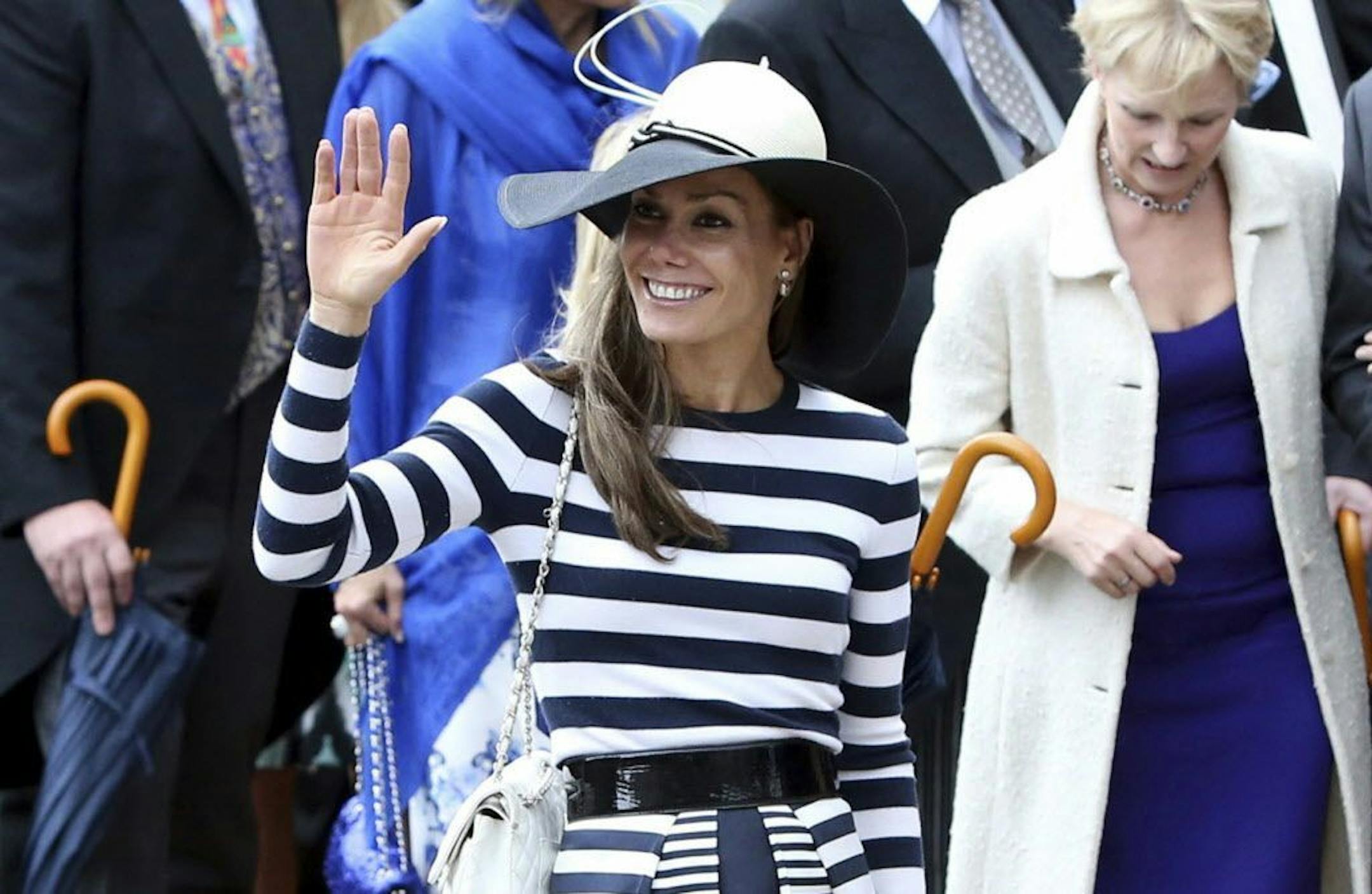 FILE- Tara Palmer Tomkinson, Prince Charles' goddaughter, is shown in this In this June 22, 2013 file photo.