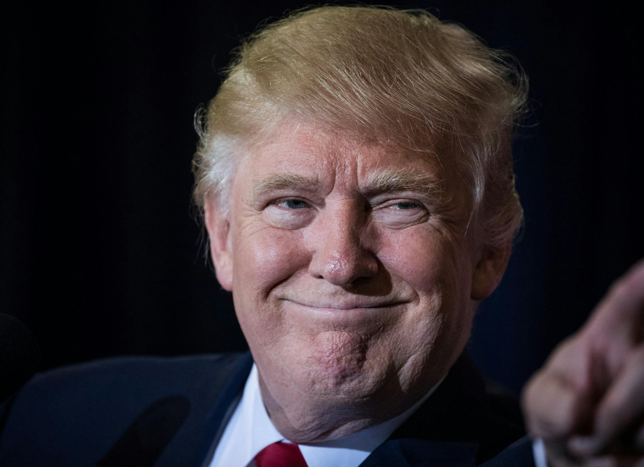 Donald Trump during a campaign event at the Florida State Fairgrounds in Tampa, Fla., Nov. 5, 2016. (Damon Winter/The New York Times)