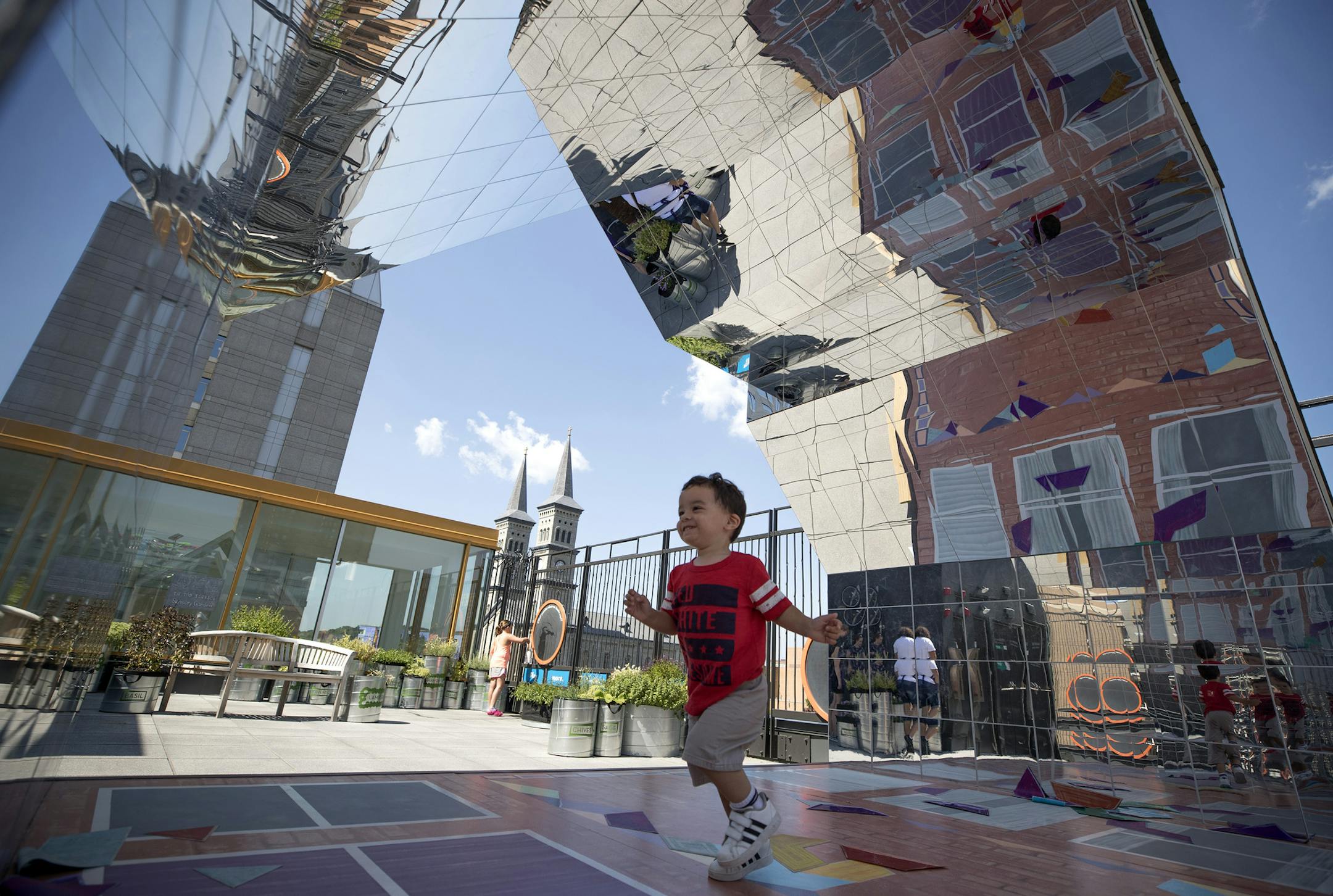 Oliver Siltberg 2, played with his mom Amanda Rosario at the Minnesota Children's Museum Wednesday August 22, 2018 in St. Paul, MN.] JERRY HOLT ï jerry.holt@startribune.com