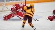Gophers star Abbey Murphy (18) leads all Division I players with 31 goals.