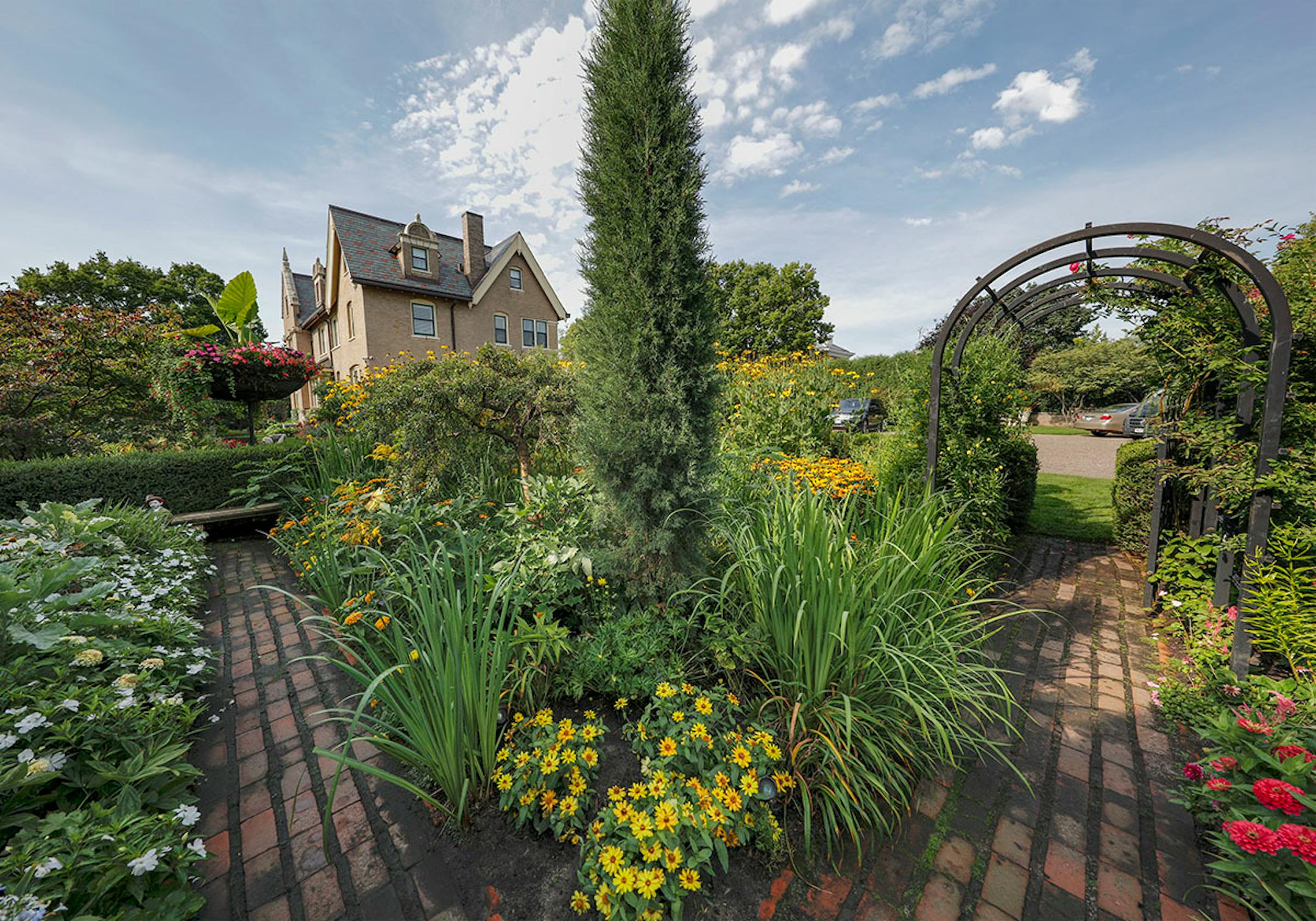 Shari Wilsey has created a romantic garden in the backyard of her home on St. Paul's historic Summit Avenue.