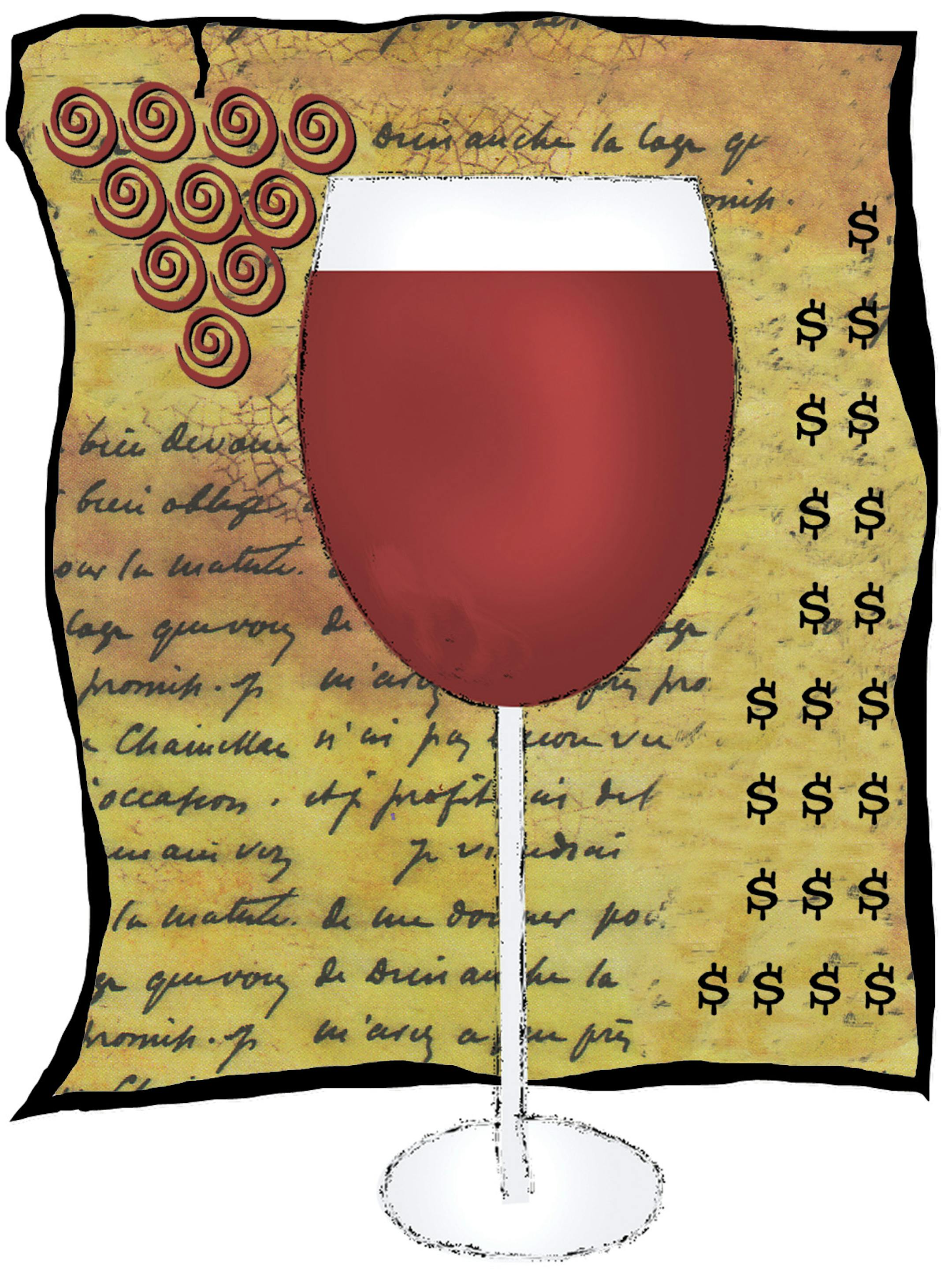 LAURIE HARKER � lharker@startribune.com wine list illustration