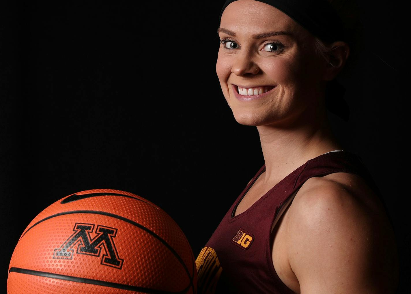 Carlie Wagner stood for a portrait. ] ANTHONY SOUFFLE &#xef; anthony.souffle@startribune.com The University of Minnesota's Gophers men's and women's basketball teams held a media day Saturday, Oct. 28, 2017 at the Williams Arena Club Room in Minneapolis.