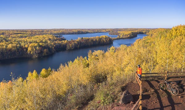 Cuyuna Country State Recreation Area in autumn.