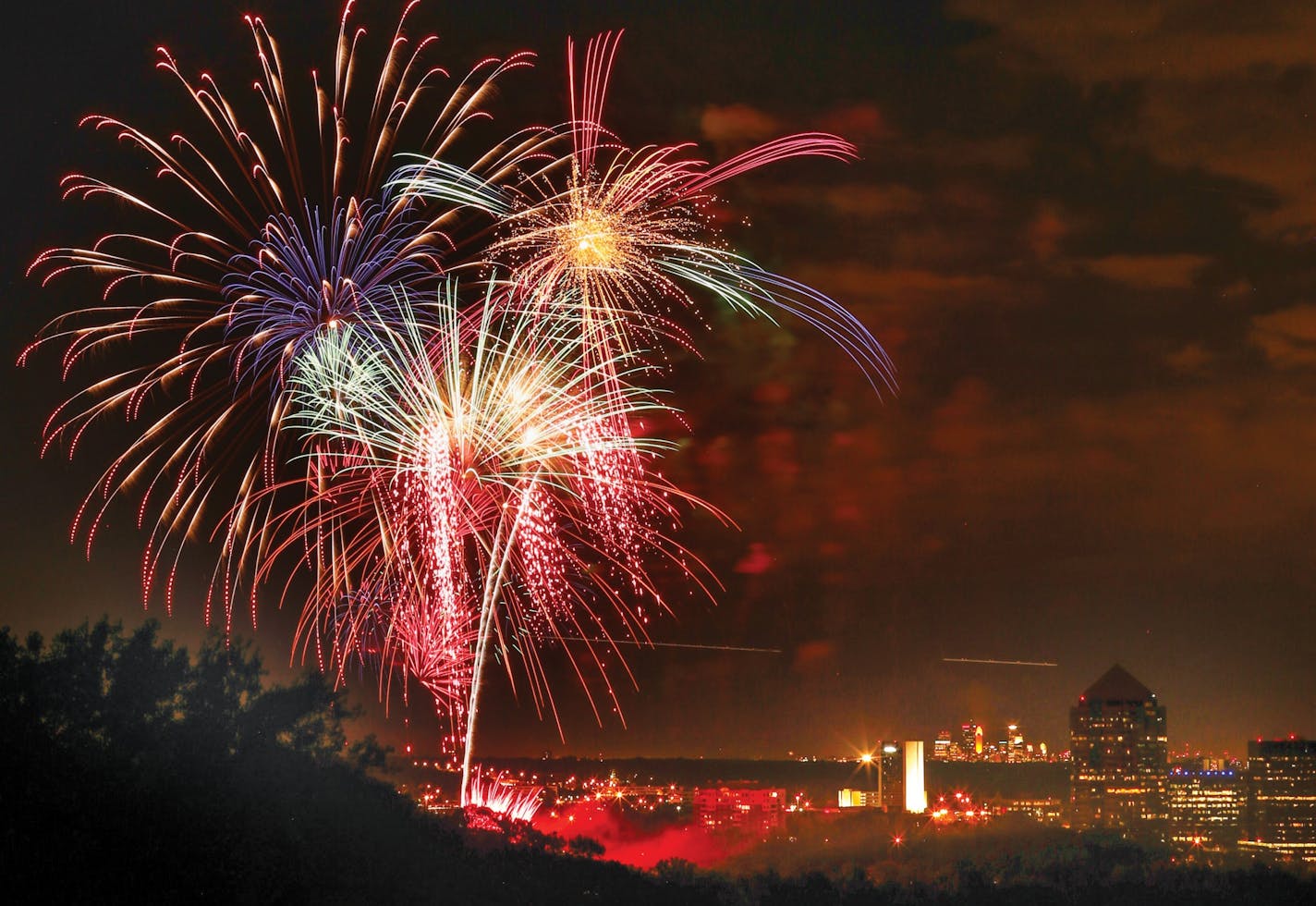 Fireworks capped off Summer Fete in Bloomington last July.