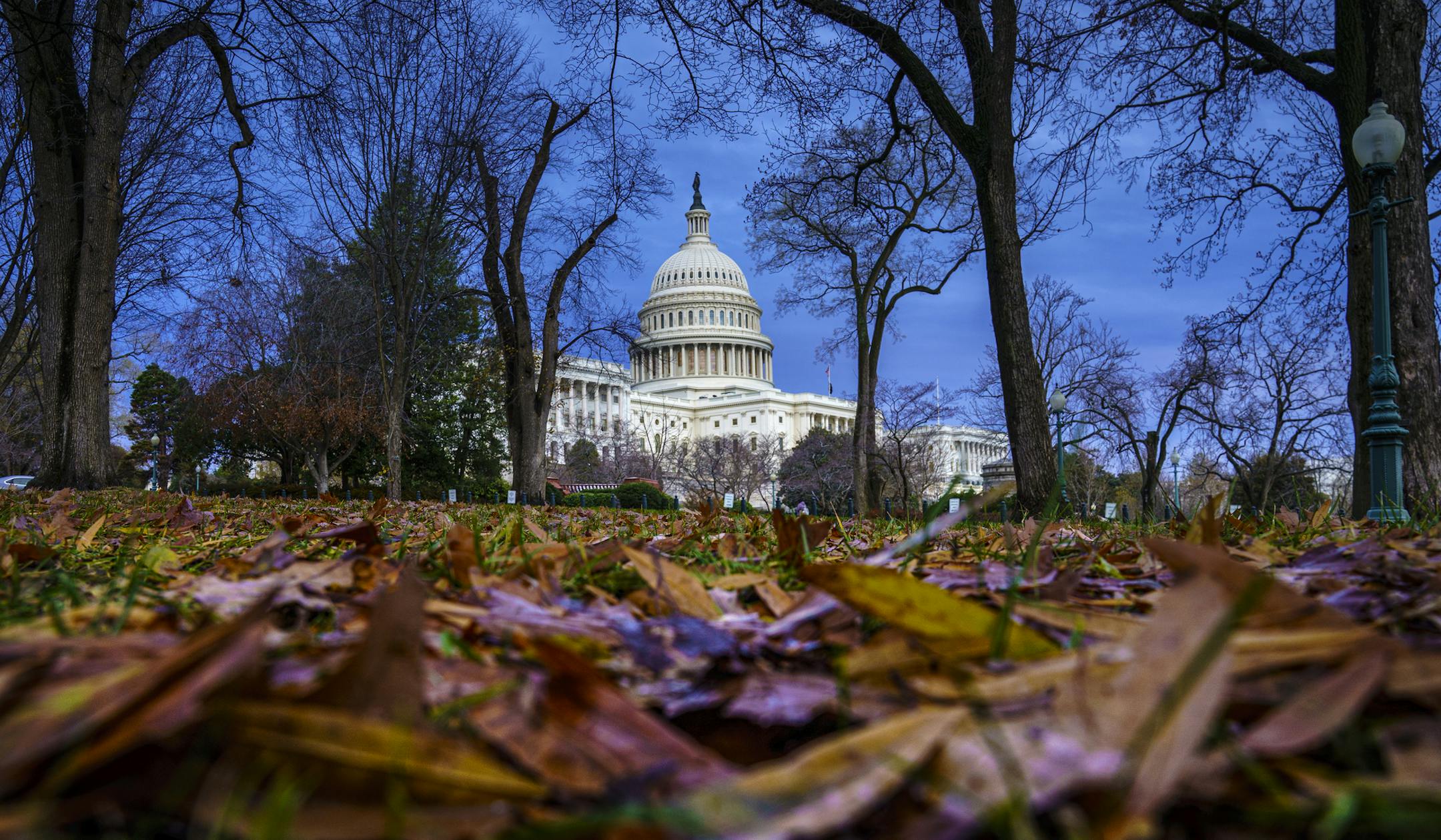 The Capitol is seen in Washington, early Wednesday, Dec. 11, 2019. Voting on two articles of impeachment against President Trump is expected in a matter of days by the Judiciary Committee and by Christmas in the full House. (AP Photo/J. Scott Applewhite)