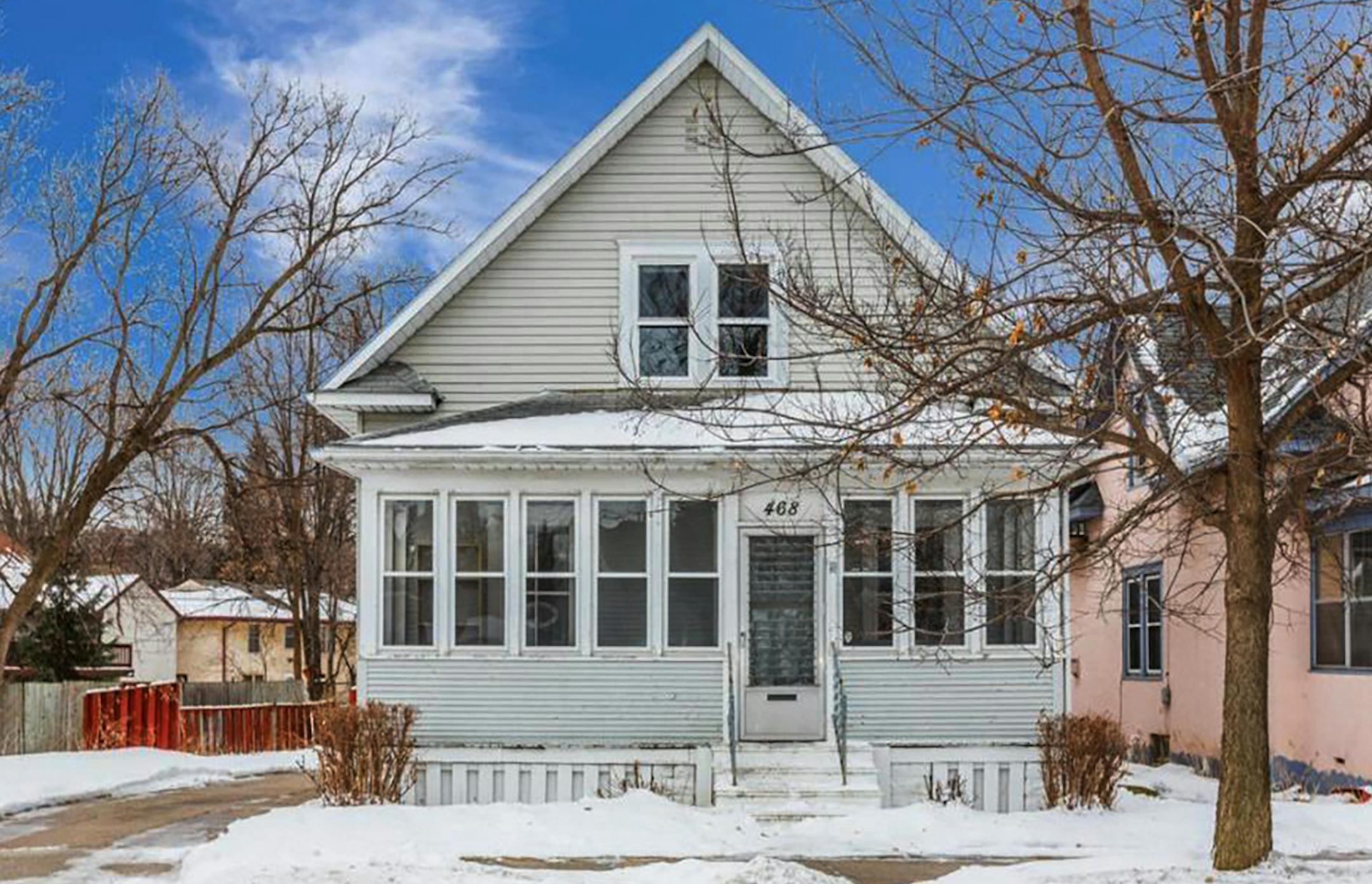 St. Paul
Built in 1914, this two-bedroom, one-bath house located in the Payne-Phalen neighborhood has 1,199 square feet and features two bedrooms on the upper level, hardwood floors, formal dining room, screened porch, full unfinished basement, patio and one-car detached garage. Listed by Amanda Le, Keller Williams Integrity - Minneapolis Lakes, 612-594-2444.