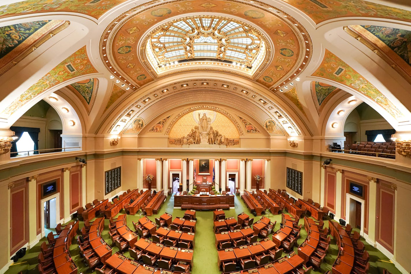 The Minnesota House Chamber Tuesday morning. A special session still looms to finish much of the work that was not completed before the session came to a close at midnight Monday night. ] GLEN STUBBE &#x2022; glen.stubbe@startribune.com Tuesday, May 21, 2019 The Minnesota House Chamber Tuesday morning. A special session still looms to finish much of the work that was not completed before the session came to a close at midnight Monday night.