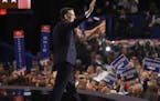 Sen. Ted Cruz, R-Tex., walked on the stage Wednesday night during the third day of the Republican National Convention in Cleveland.