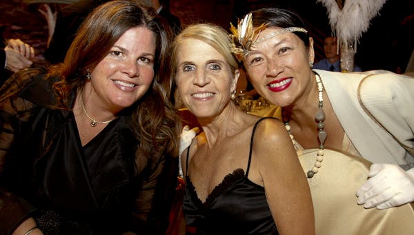 Courtney Hoard, at left, Judy McCoy and Catrina Huynh-Weiss during Minnesota Dance Theater's annual gala at the Lab Theater in Minneapolis, Minn., on 