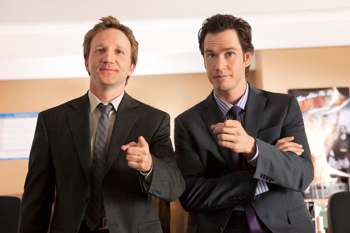 Breckin Meyer and Mark-Paul Gosselaar in "Franklin & Bash."