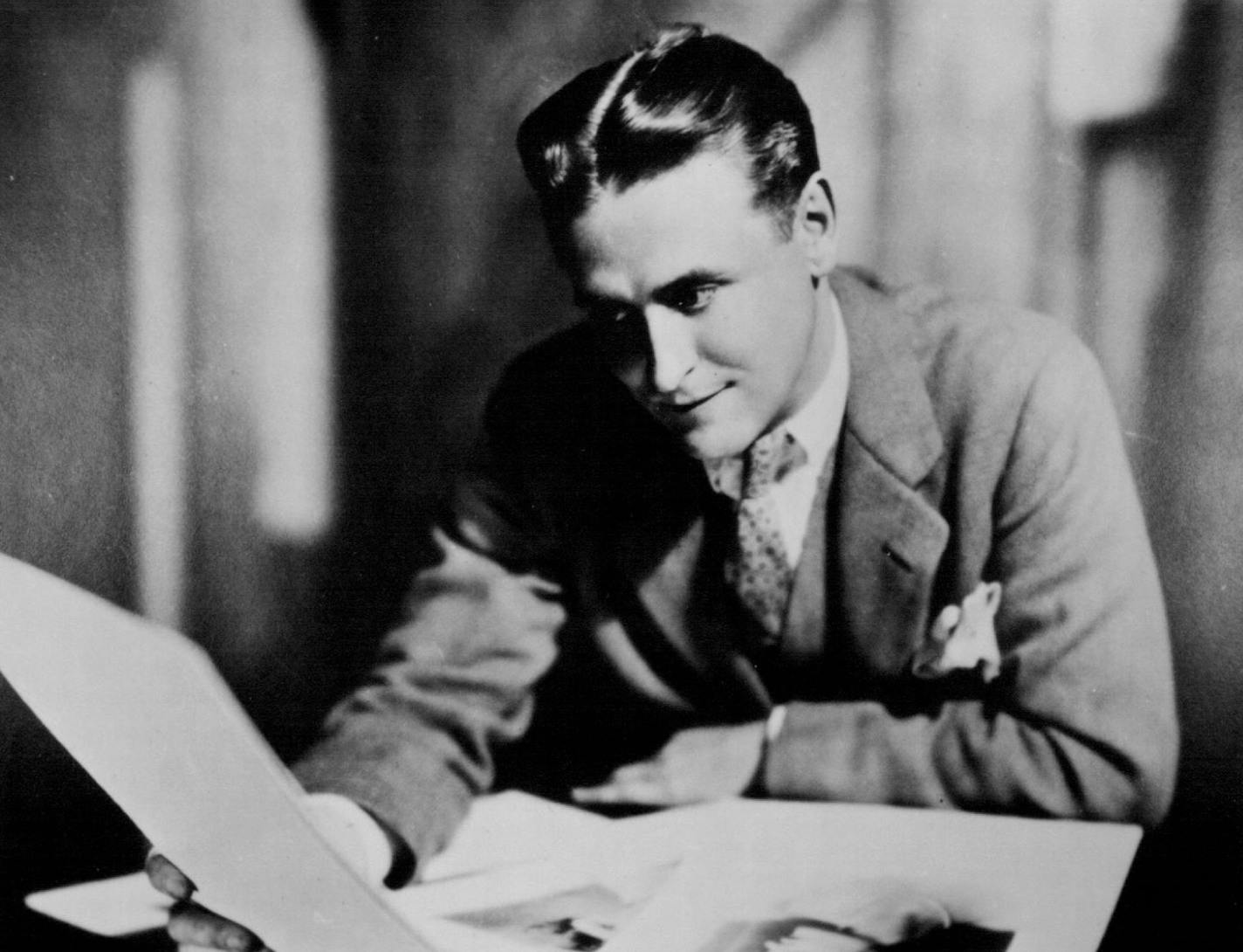 F. Scott Fitzgerald in the late 1920s. From Some Sort of Epic Grandeur: The Life of F. Scott Fitzgerald, by Matthew J. Bruccoli, published by Harcourt Brace Jovanovich on November 2, 1981.